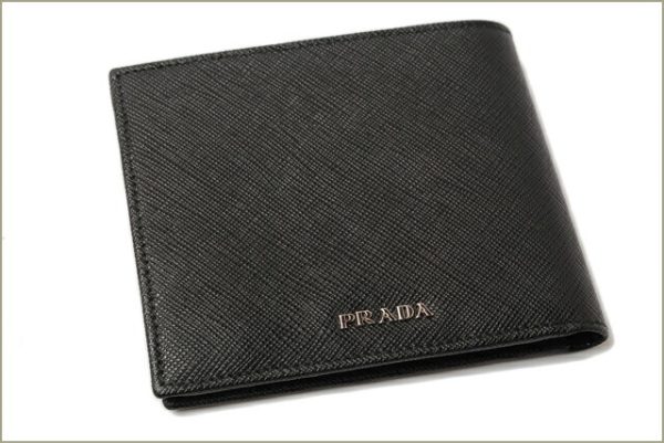 p 16 033 5 Prada Saffiano Rocket Folding Wallet Nero