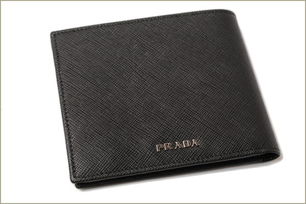 p 16 033 5 Prada Folding Wallet Saffiano Black