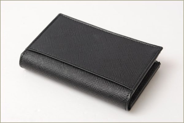 p 16 045 2 Prada Card Case Saffiano Bag Black