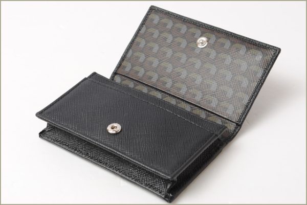 p 16 045 4 Prada Card Case Saffiano Bag Black