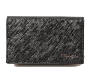 p 16 047 1 FENDI Vintage Pecan W Hook Bifold Wallet FF Logo PVC Leather Black