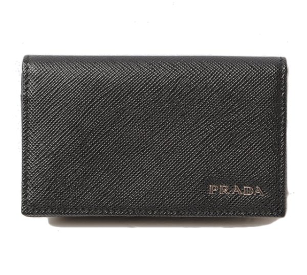 p 16 047 1 Prada Card Case Saffiano Bag Black