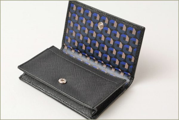 p 16 047 4 Prada Card Case Saffiano Bag Black