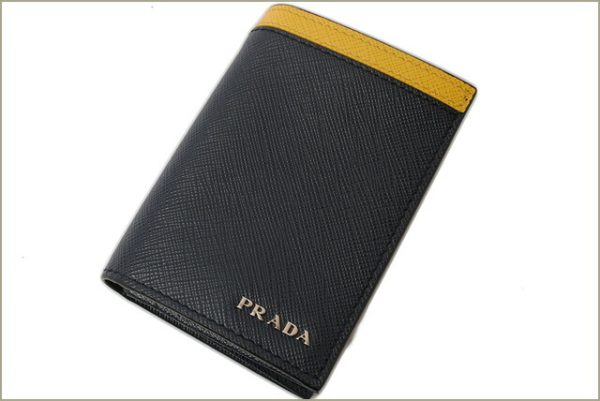 p 16 085 2 Prada Card Case Saffiano Riga Bag Blue