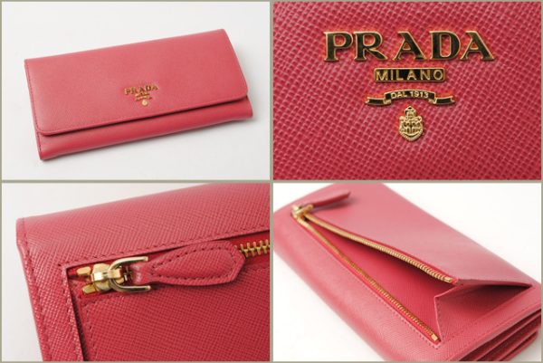 p 16 089 2 Prada Saffiano Metal Long Wallet Peonia