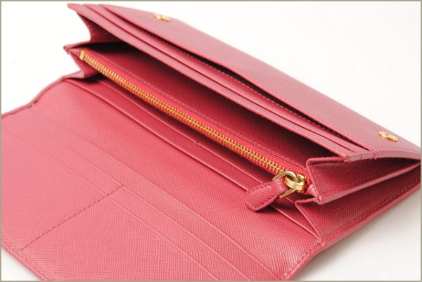 p 16 089 7 Prada Saffiano Metal Long Wallet Peonia