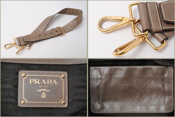 p 16 096 3 Prada Handbag Strap Bag Greige