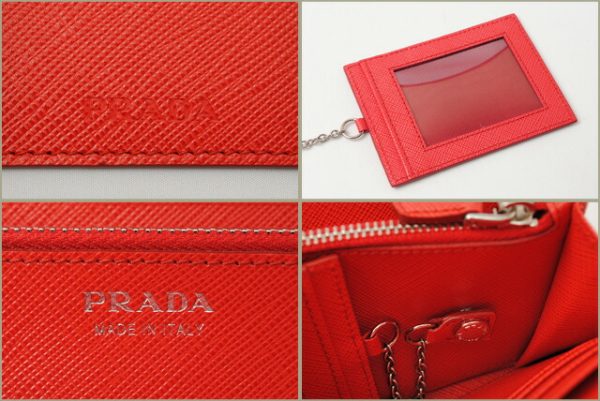 p 16 104 3 Prada Saffiano Metal Long Wallet Pass Case Lacca