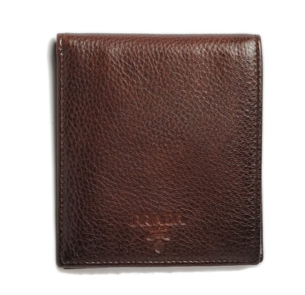 p 16 107 1 PRADA Wallet Oil Brown