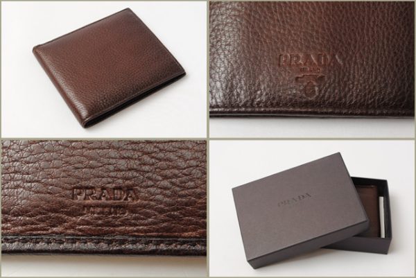 p 16 107 2 PRADA Wallet Oil Brown