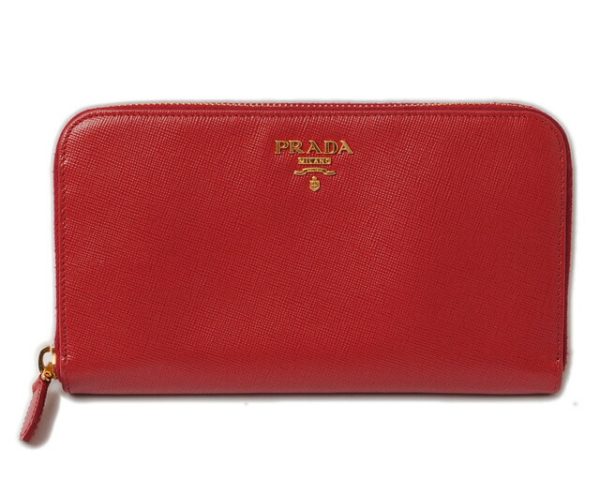 p 16 110 1 Prada Saffiano Metal Long Wallet Fuoco