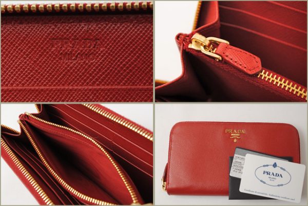 p 16 110 4 Prada Long Wallet Rouge