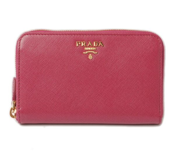 p 16 111 1 Prada Saffiano Metal Wallet Fuchsia Pink