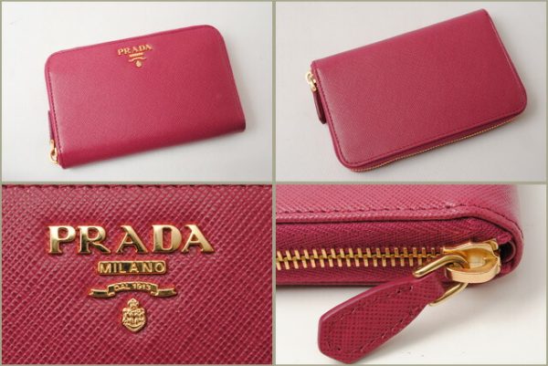 p 16 111 4 Prada Saffiano Metal Wallet Fuchsia Pink