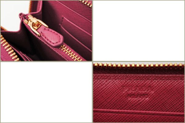 p 16 111 5 Prada Saffiano Metal Wallet Fuchsia Pink