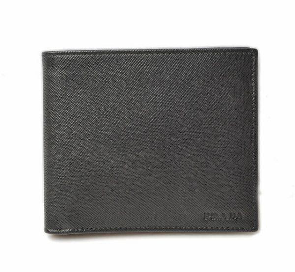 p 16 114 1 Prada Saffiano Folding Wallet Nero