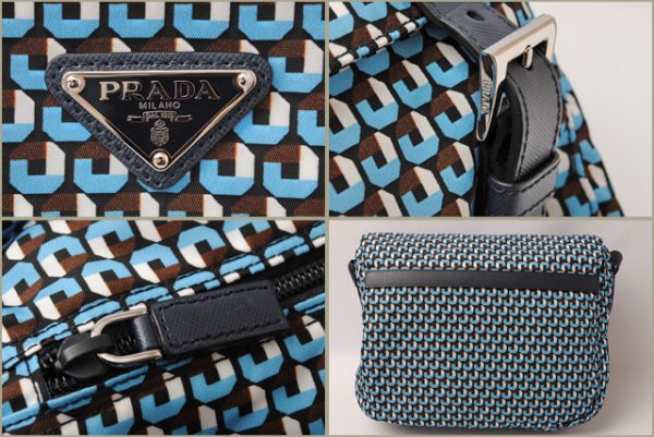 p 16 116 3 Prada Shoulder Bag Nylon Azzurro