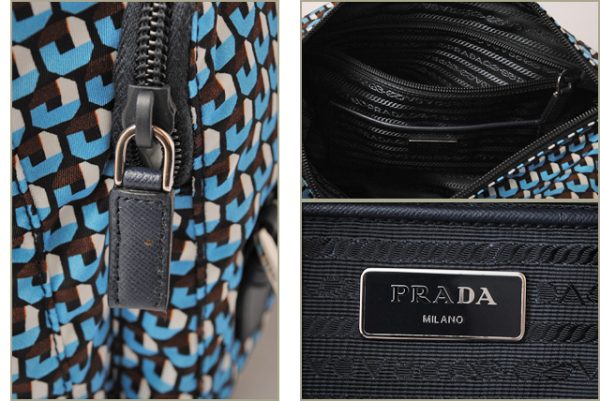 p 16 116 6 Prada Shoulder Bag Nylon Azzurro