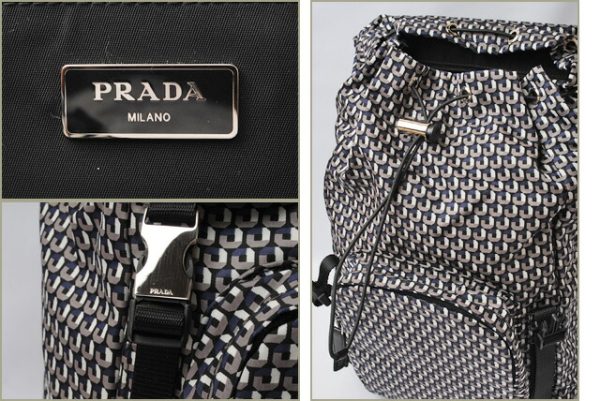 p 16 117 5 Prada Rucksack Tessuto Bag Blue Black