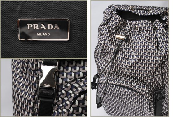 p 16 117 5 Prada Rucksack Tessuto Blue Black