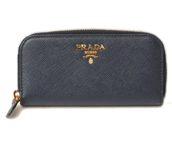 p 16 130 1 Prada Key Case Saffiano Blue