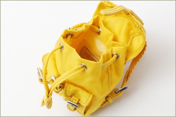 p 16 162 2 Prada Keyring Trick Bag Motif Yellow