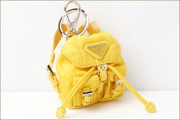 p 16 162 3 Prada Keyring Trick Bag Motif Yellow