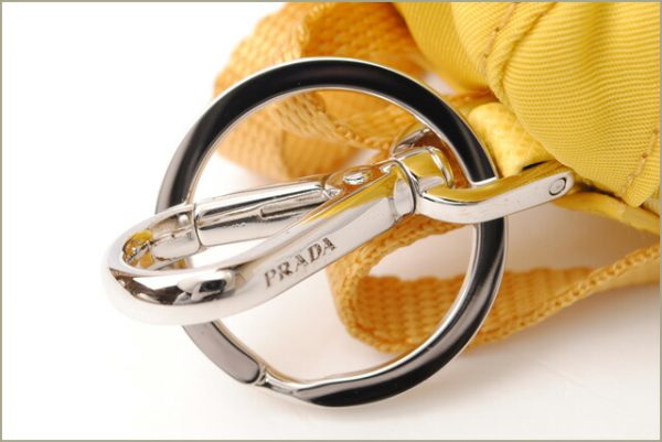 p 16 162 5 Prada Keyring Trick Bag Motif Yellow