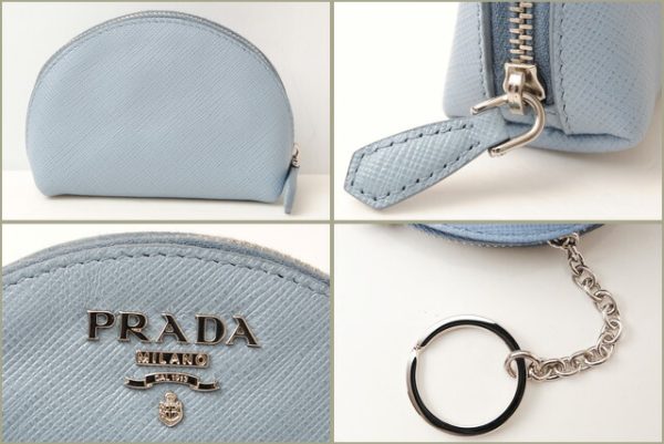 p 16 181 2 Prada Coin Case Saffiano Blue