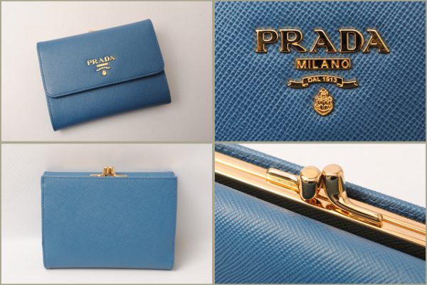 p 16 182 3 Prada Wallet Saffiano Metal Wallet Cobalto