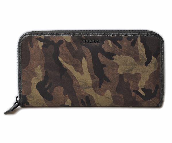 p 16 197 1 Prada Camouflage Tessuto Long Wallet Mimetico