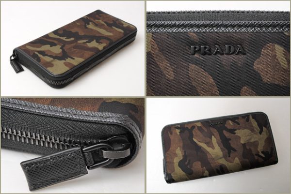 p 16 197 2 Prada Camouflage Tessuto Long Wallet Mimetico