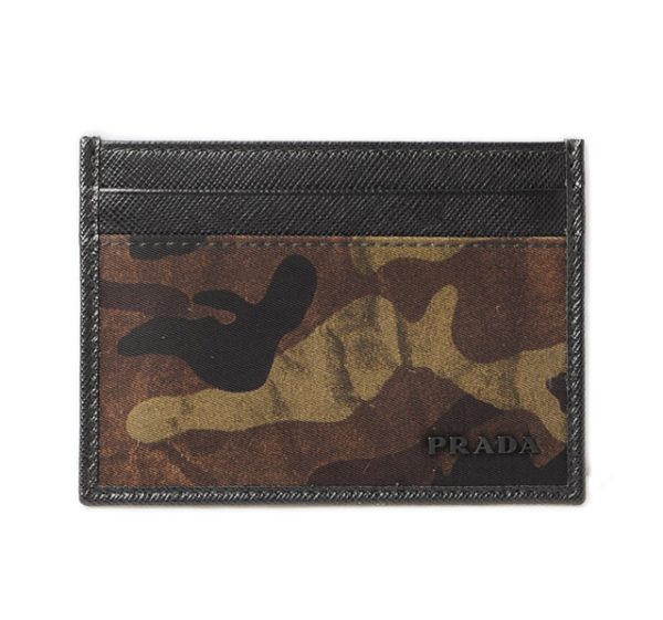 p 16 206 1 Prada Camouflage Card Case Mimetico Green