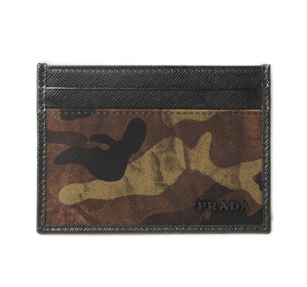 p 16 206 1 Prada Card Case Camouflage Military Green