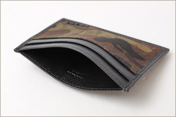 p 16 206 3 Prada Camouflage Card Case Mimetico Green