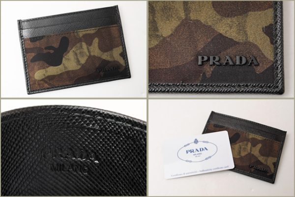 p 16 206 4 Prada Camouflage Card Case Mimetico Green