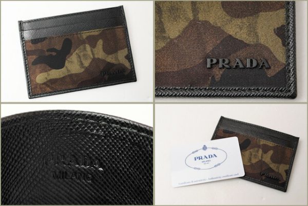 p 16 206 4 Prada Card Case Camouflage Military Green