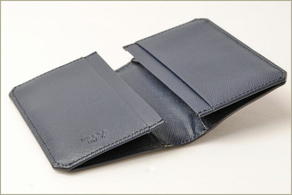 p 16 229 2 Prada Card Case Saffiano Blue