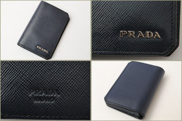 p 16 229 4 Prada Card Case Saffiano Blue