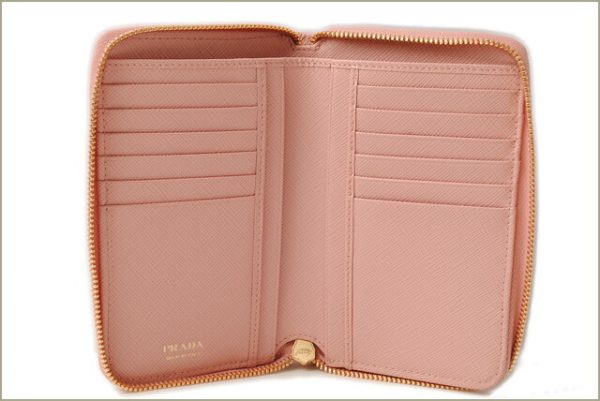 p 16 232 2 Prada Folding Wallet Saffiano Pink