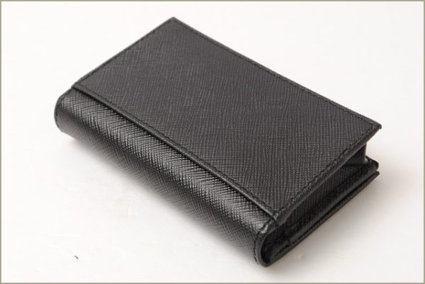 p 16 241 4 Prada Saffiano Card Case Nero