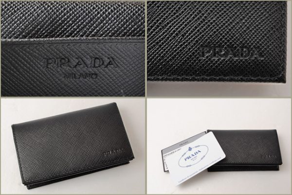 p 16 241 5 Prada Saffiano Card Case Nero