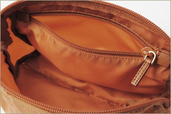 p 17 005 3 Prada Nylon Pouch Terracotta Brown