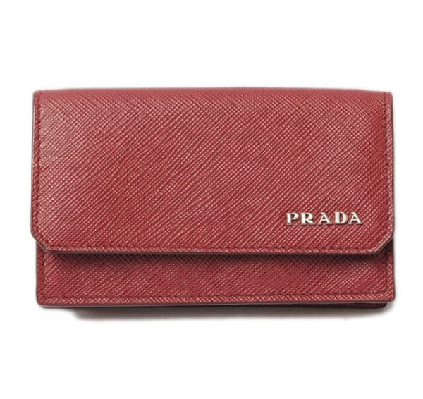 p 17 047 1 Prada Corner Saffiano Card Case Rubino