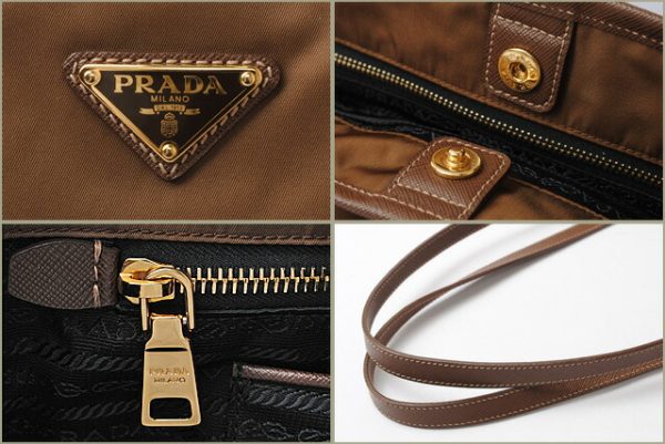 p 17 078 4 Prada Tote Bag Shoulder Bag Tessuto Corinto