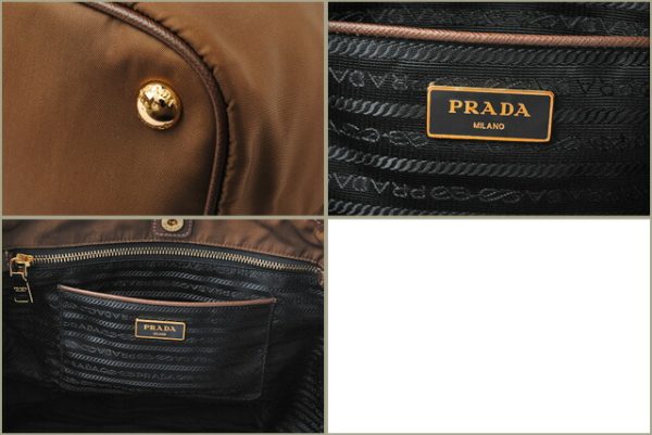 p 17 078 6 Prada Tote Bag Shoulder Bag Tessuto Corinto