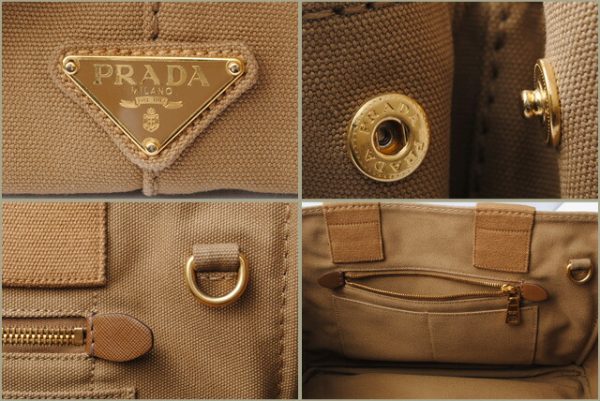 p 17 080 6 Prada Handbag Shoulder Bag 2Way Canapa Tabacco