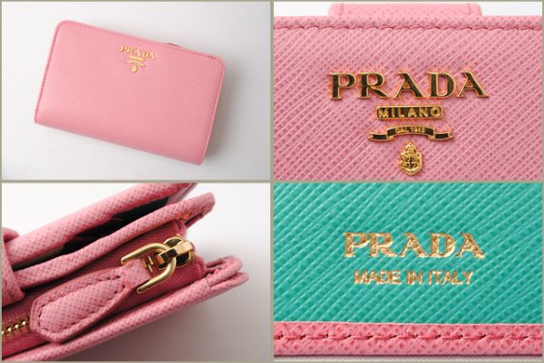 p 17 102 5 Prada Folding Wallet Saffiano Multic Begonia Fuxi