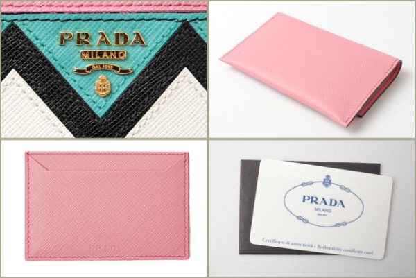 p 17 105 4 Prada Card Case Wallet Saffiano Greche Begonia Giad