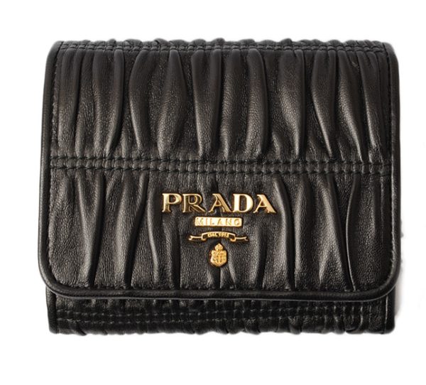 p 17 113 1 Prada Tri FWallet Nappa Black